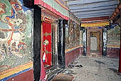 Ladakh - Sankar gompa (Leh), mural paintings